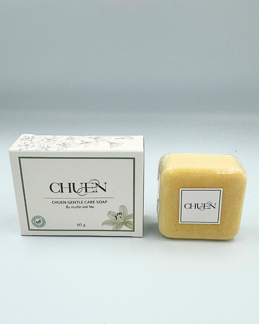 CHUEN Gentle Care Soap 60 กรัม สบู่คู่กล่อง