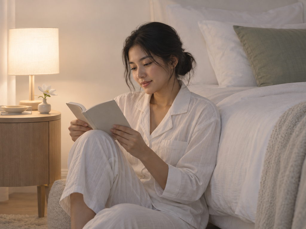 A calmer bedtime routine, with simple skin care